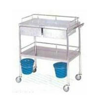 Manufacturer Supply Cheap Price Stainless Steel Two Shelves Instrument Trolley - DR-323